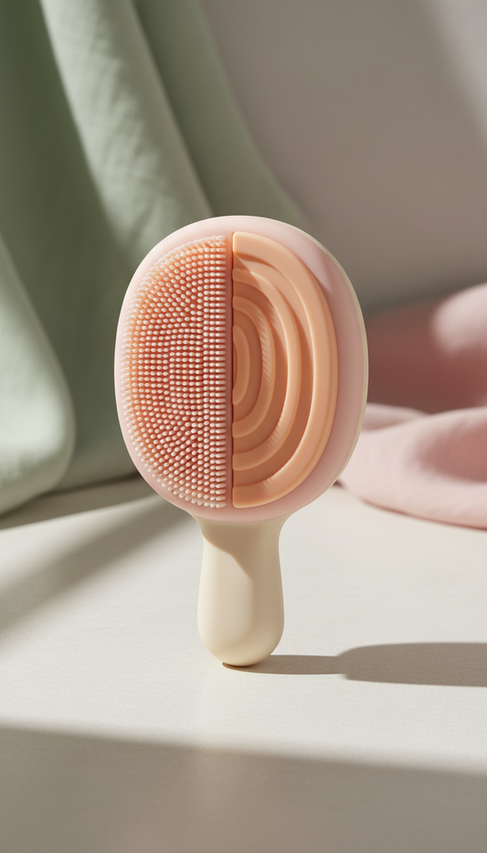 Silicone Body Brush With Flexible Bristles